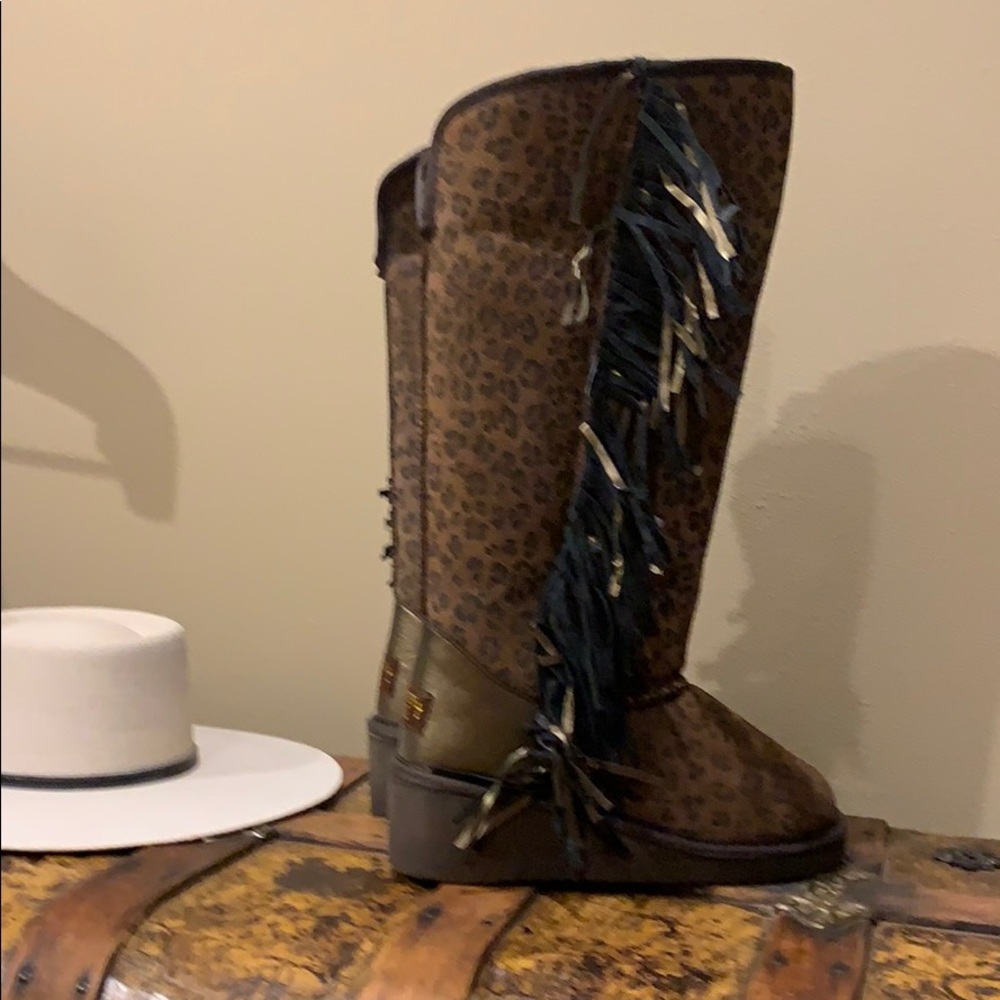 Gypsy Soule Fringe Winter Boots Rare - Picture 4 of 15